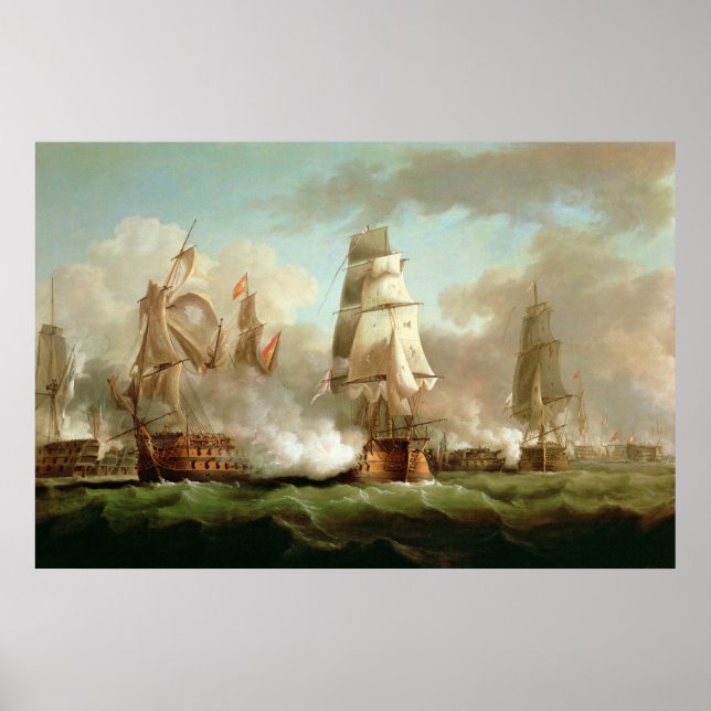 'Neptune' engaged, Trafalgar, 1805 Poster (Front)