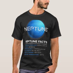Neptune Facts - Dwarf Planet Space Astronomy T-Shirt