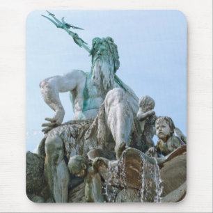 Neptune Fountain in Berlin Mouse Mat