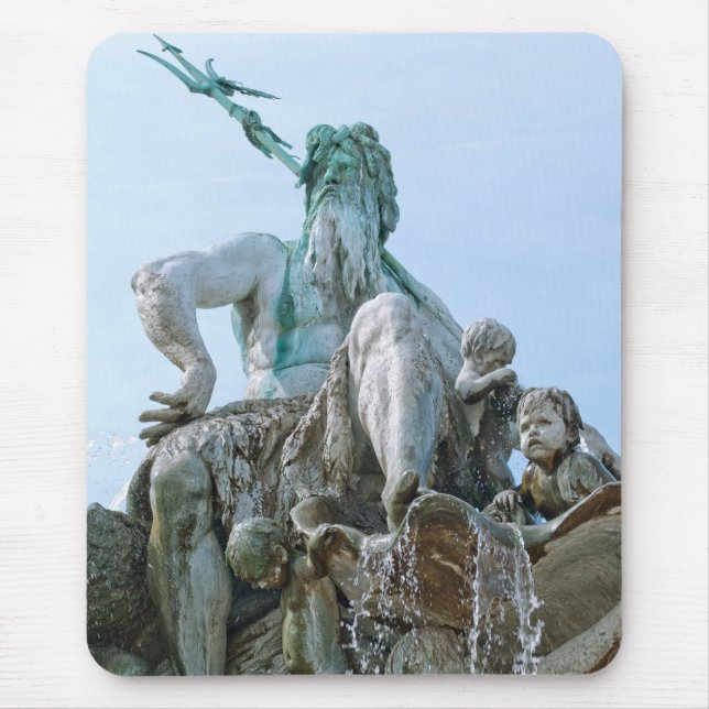 Neptune Fountain in Berlin Mouse Mat (Front)
