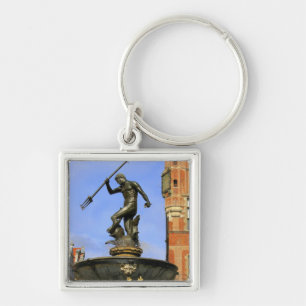 Neptune Fountain in Gdansk Key Ring