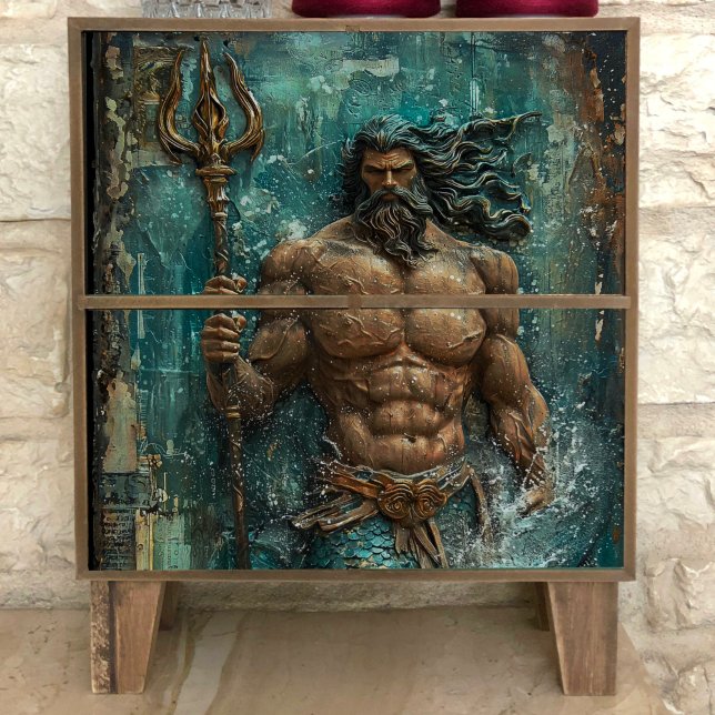 Neptune Greek God Decoupage Tissue Paper (Creator Uploaded)