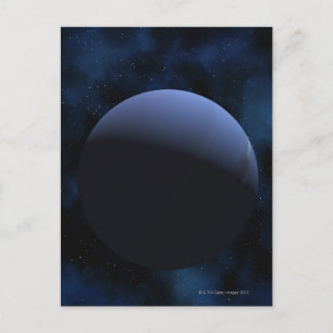Neptune planet postcard