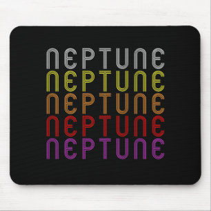Neptune Planet Retro Vintage Astronomy T-Shirt Mouse Mat