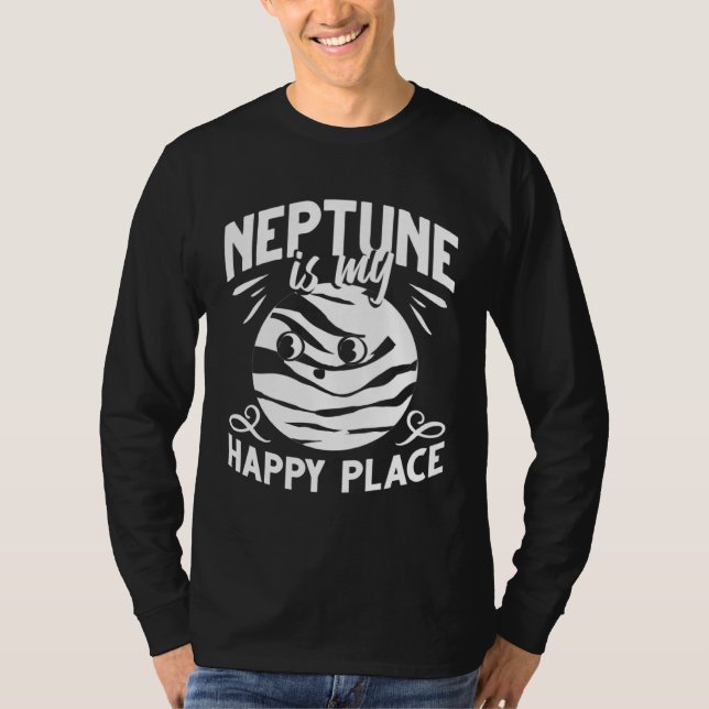 Neptune Planet Ring Solar System T-Shirt (Front)