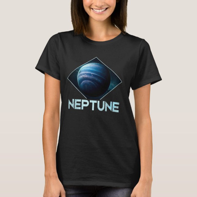 Neptune Planet Solar System Astronomy 2 T-Shirt (Front)