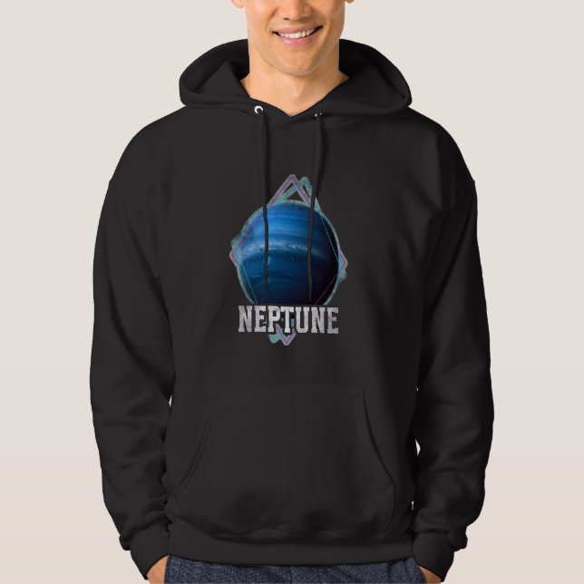 Neptune Planet Solar System Astronomy Hoodie (Front)