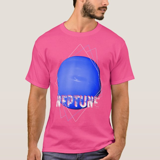 Neptune Planet Solar System Space Astronomy T-Shirt (Front)