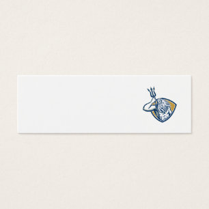 Neptune Poseidon Trident Shield Retro
