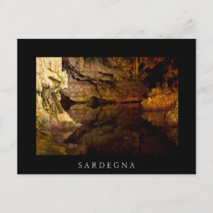 Neptune's Grotto, Sardinia black postcard
