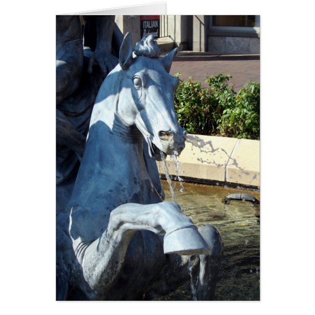 Neptune's Horse, Plaza Fountain Detail (Front)