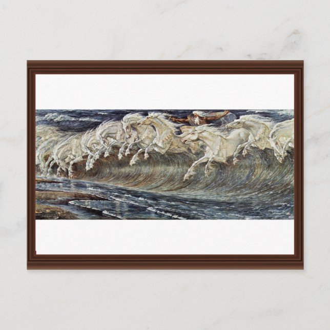 Neptune'S Horses By Crane Walter Postcard (Front)