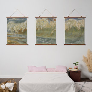 Neptune's Horses by Walter Crane Hanging Tapestry