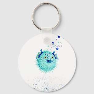 Neptune's Pufferfish Key Ring