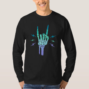 Neptunic Pride Flag Skeleton Hand Neptunic T-Shirt