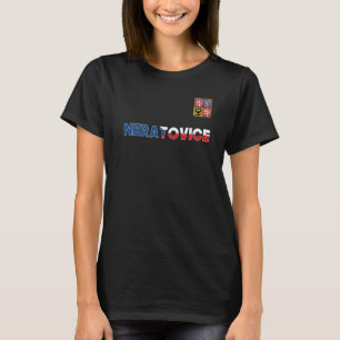 Neratovice Czech Republic Heart Flag Lion Coat Of T-Shirt