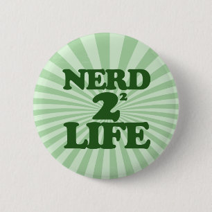 Nerd 4 Life 6 Cm Round Badge