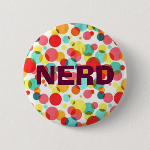 NERD 6 CM ROUND BADGE