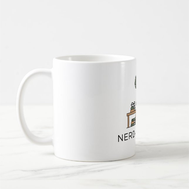 Nerd-a-Saurus Coffee Mug (Left)