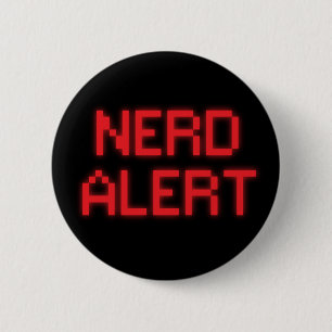 Nerd Alert 6 Cm Round Badge