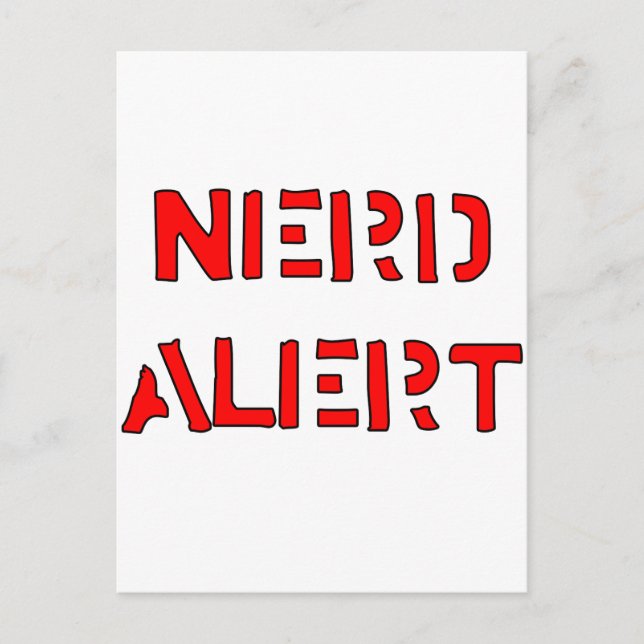 Nerd Alert Postcard (Front)