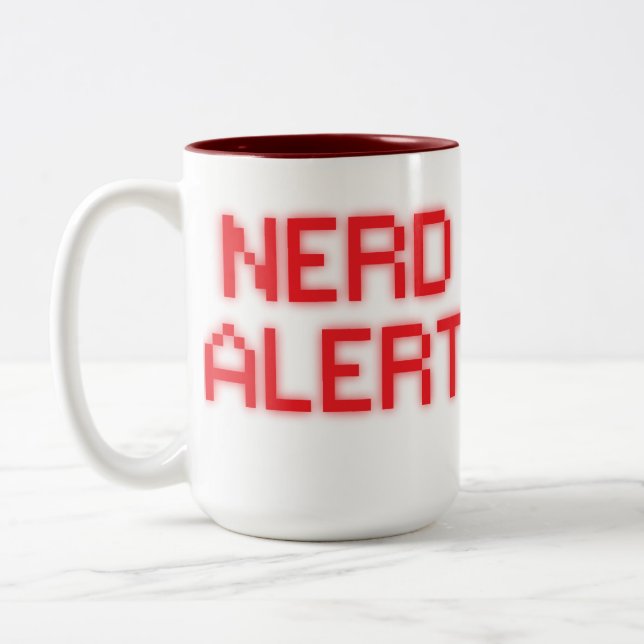 Nerd Alert Two-Tone Coffee Mug (Left)