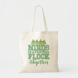 Nerd Birds Funny Nirds of a Feather Flock Together Tote Bag