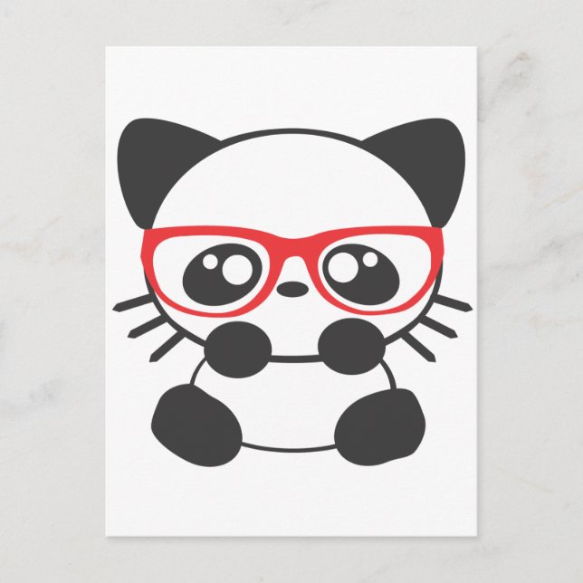 Nerd Cat Postcard (Front)