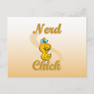 Nerd Chick Postcard