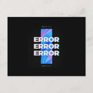 Nerd Design - ERROR ERROR ERROR - Game Postcard