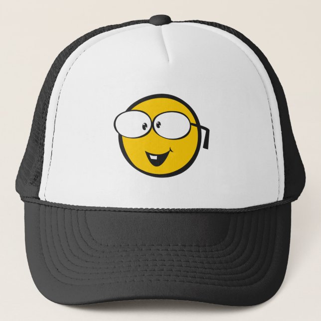 Nerd Emoji Trucker Hat (Front)