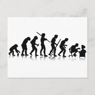 Nerd Evolution Postcard