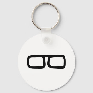 nerd eyeglasses key ring