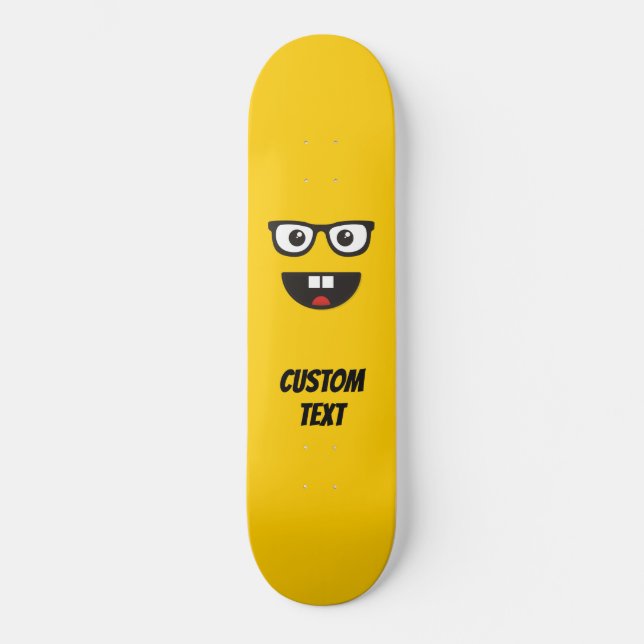 Nerd Face Skateboard (Front)