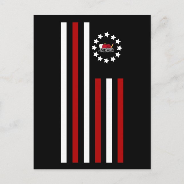 Nerd - Flag Postcard (Front)