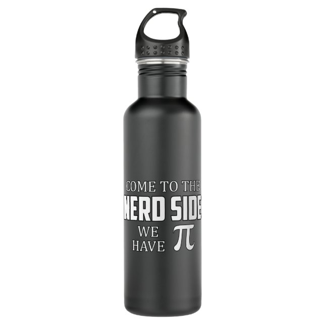 Nerd Geek Math Science Computer Funny Gift Idea 710 Ml Water Bottle (Front)