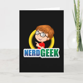 Nerd Geek Science Math Computer Funny Gift Idea Card