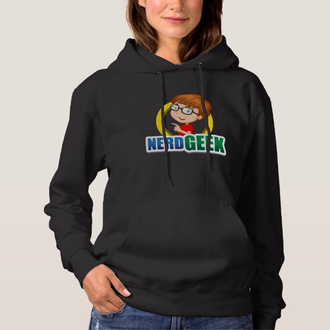Nerd Geek Science Math Computer Funny Gift Idea Hoodie (Front)