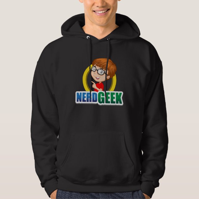 Nerd Geek Science Math Computer Funny Gift Idea Hoodie (Front)
