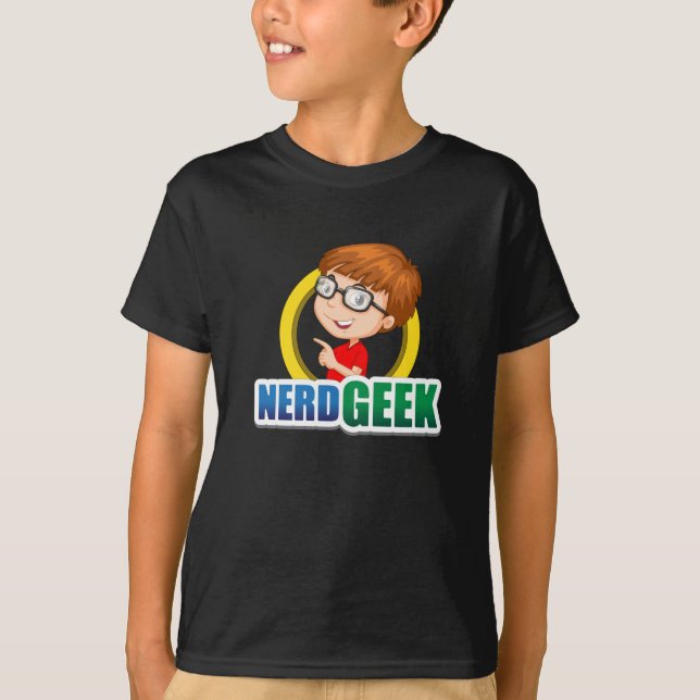 Nerd Geek Science Math Computer Funny Gift Idea T-Shirt (Front)