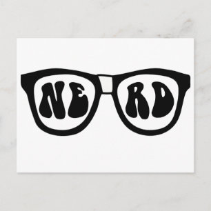 Nerd Glasses Postcard