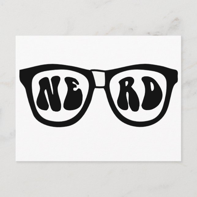 Nerd Glasses Postcard (Front)