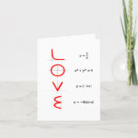 Nerd Humour | Math and Science Geek Love Graph Holiday Card<br><div class="desc">Nerds need love too! A cool, geeky (mostly accurate) math equation humour design perfect for any science geek. Modern hand-lettered brush script quote typography featuring a casual hand-lettered script is a great way to have some saucy fun that's perfect for a nerdy teenager, gamer, or adult. For other colours or...</div>