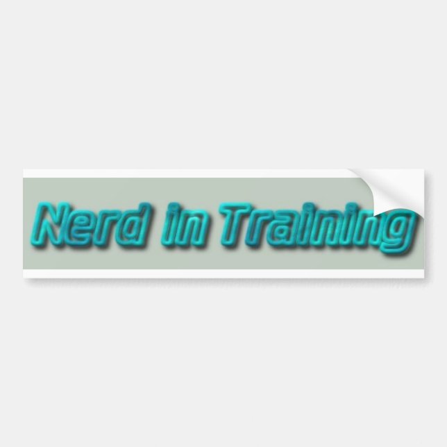 Nerd in Training Bumper Sticker (Front)