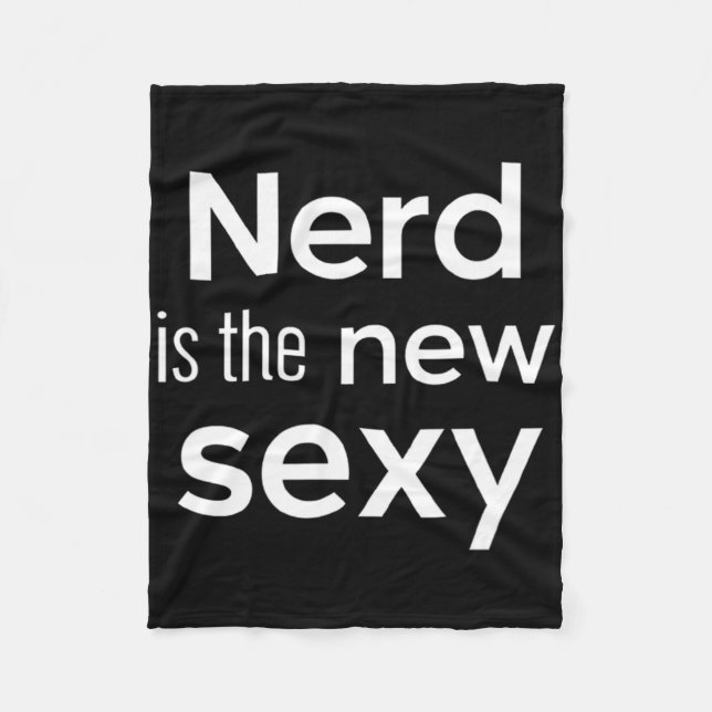 Nerd Is The New Y Gamers Software Engineers Origin Fleece Blanket (Front)