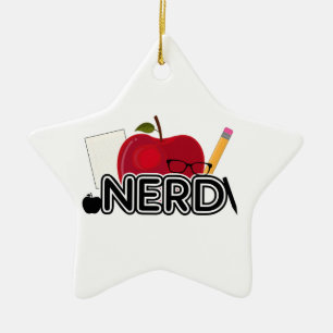 Nerd - Logo Ceramic Tree Decoration