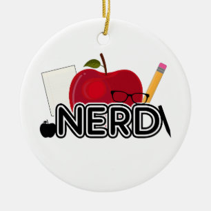 Nerd - Logo Ceramic Tree Decoration