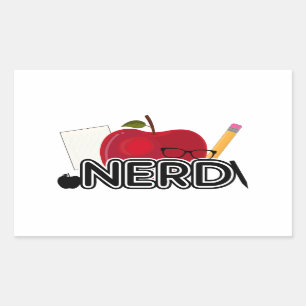Nerd - Logo Rectangular Sticker