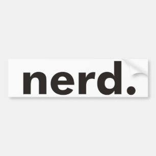 Nerd Products & Designs! Bumper Sticker