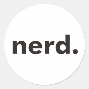 Nerd Products & Designs! Classic Round Sticker